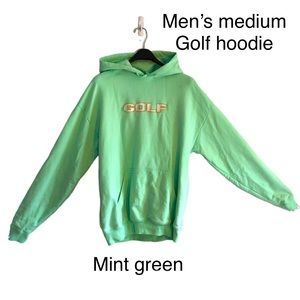 Men’s Golf 100% cotton mint green medium hoodie